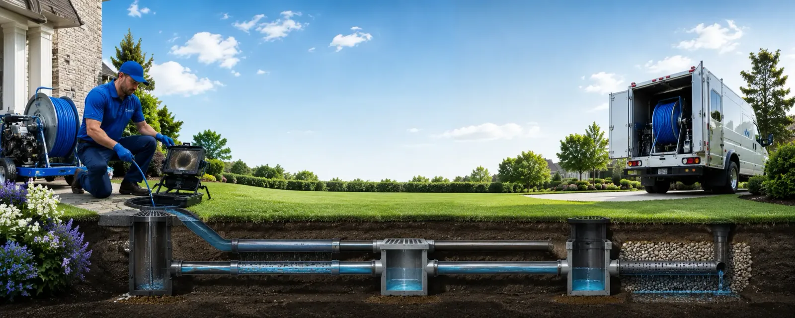 Outdoor drain cleaning information for Tiffin, IA